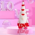 thumbnail image 4 of FAMTKT Valentines Day Decor New Valentine's Day Sequin Doll Cute No Face Elderly Love Hat Dwarf Standing Doll Decoration Valentines Day Gifts, 4 of 6