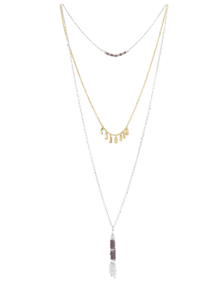 Lucky Brand Celestial Layer Necklace,Gold,One Size : Clothing,  Shoes & Jewelry