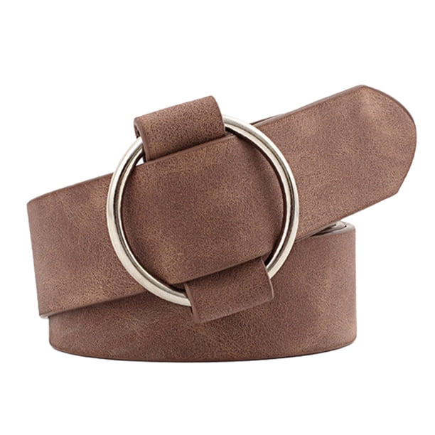 Cinturón de cuero fino para mujer, cinturón fino ajustable, cinturón retro para vestidos