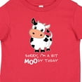 thumbnail image 4 of Inktastic Sorry, I'm a Bit MOOdy Today Cute Cow Pun Boys or Girls Baby T-Shirt, 4 of 5