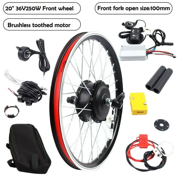 SHZICMY New 20" Front Wheel Conversion Kit 36V 250W Motor Hub Electric Bicycle Cycling Motor 30km/h Max Speed