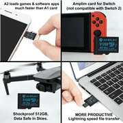 Amplim 512GB Micro SD Card - UHS-I Class 10, A2, U3 High-Speed Memory Card for Android Phone, Camera and 4K Video Recording