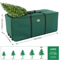 thumbnail image 2 of Rolling Christmas Tree Storage Bag, 9 ft Storage Container with Wheels, 600D Oxford,Green, 2 of 9