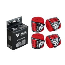 Fadi Sports Pack of 2-Pairs Red Poly-Cotton Hand Wrap Adjustable Strap for Training - 120-inch
