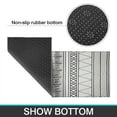 thumbnail image 4 of Black and White Kitchen Rugs, 2-Piece Boho Rug Set - Non-Slip, Machine Washable, Perfectly Designed for Kitchen Floors, 4 of 7