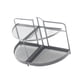 thumbnail image 2 of Organizador de baño semicircular multiusos para apartamento, sala de estar y mesa. Negro, 2 of 9