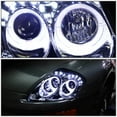 thumbnail image 4 of DNA Motoring HL-HPL-ME00-CH-AM For 2000 to 2005 Mitsubishi Eclipse Angel Eyes Dual LED Halo Ring Projector Headlight Chrome Housing Headlamp 01 02 03 04 Left + Right, 4 of 5
