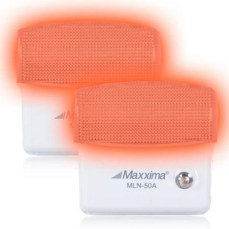

Maxxima Amber LED Night Light With Dusk to Dawn Sensor (Pack of 2)
