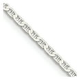 thumbnail image 5 of Diamond2Deal 925 Sterling Silver 2.1mm Flat Anchor Chain Necklace for Women 24", 5 of 6