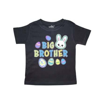 Bunny Faces - Big Brother with Bunny Face and Easter Eggs Toddler T-Shirt