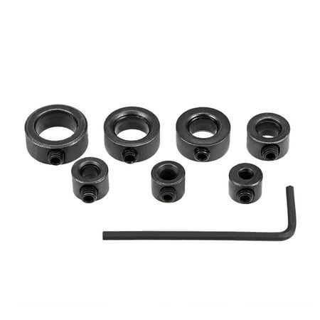 

Drill Stop Set 3mm 4mm 5mm 6mm 8mm 10mm 12mm I.D. with Hex Wrench