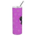 thumbnail image 2 of Carolines Treasures WDK1393TBL20 Poodle Toy Grey Stainless Steel 20 oz Skinny Tumbler Pink 20 oz multicolor, 2 of 4