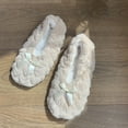 thumbnail image 2 of House Slippers for Women Closed Toe Thick Warm Indoor And Outdoor Shoes Fuzzy Memory Foam Slip On Home Slippers, 2 of 5