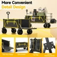 thumbnail image 4 of AQUVII All-Terrain Tank Wheels Collapsible Camping Wagon(Set of 2), 330lbs Capacity, 4 of 9