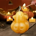 thumbnail image 4 of Fwttom Halloween Pumpkin Candles Scented Candles, Halloween Candles with Carved details, Adorable Ghost Pumpkin Shaped Aromatherapy Candles for Home Scented, 4 of 6