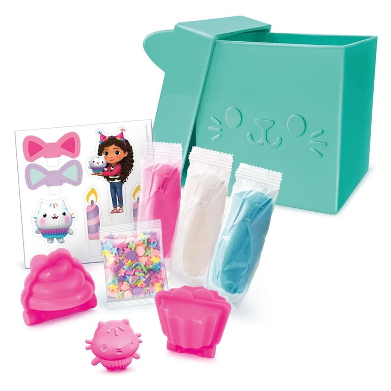 Gabby's Dollhouse Mini Cat Box Sensory Kit Cakey Cat Clay Cupcakes