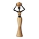 thumbnail image 1 of Figura de mujer africana, escultura de resina, versátil para decoración del hogar. Estilo A, 1 of 9
