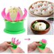 thumbnail image 1 of Molde para hacer bollos rellenos al vapor de plástico Pastelería Pastel Bollo de vapor Bola de masa hervida Baozi Maker Molde Herramienta de cocina Gadget de cocina (rosa roja + verde) (1 pieza), 1 of 2
