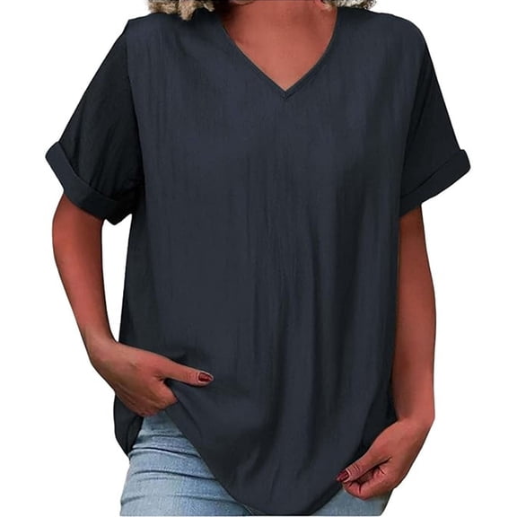 Tweang Peasant Tops for Women Embroidery Gauze T-shirt for Women Button Down Plaid Shacket Shirt Womens Cotton Linen Tunic Boyfriend Dress Shirt Collared Roll Up Long Sleeve Loose Fit Tunic Black L