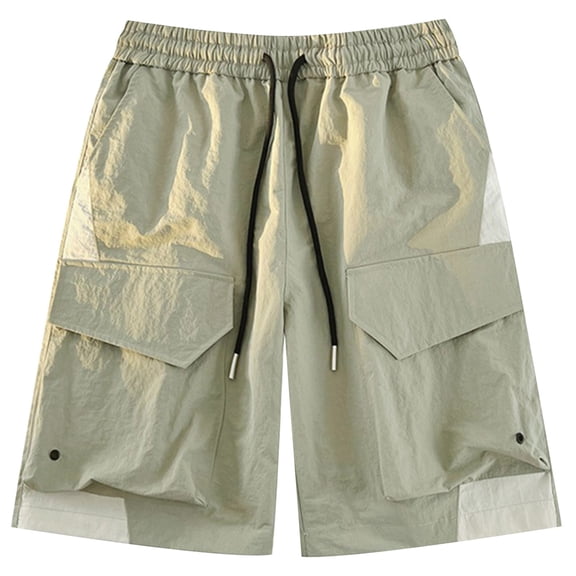 Youmylove Men's Athletic Running Shorts Mens Summer Outdoor Casual Workwear Shorts With A Loose Fit Street Style Pockets And Drawstring Shorts Hiking Work Short