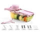 thumbnail image 4 of Cocina Multi-funcional Chopper Uso en el hogar Vegetal Cortador de cortar Juego Manual Vegetable Grater Fruit Chopper Dicer (Rosa), 4 of 5