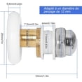 thumbnail image 2 of Repuesto de rodillo para mampara de ducha, diseñado para mamparas de ducha corredizas con capacidad de carga y rendimiento ultrasilencioso, diámetro de 25 mm, juego económico de 12 piezas, 2 of 5
