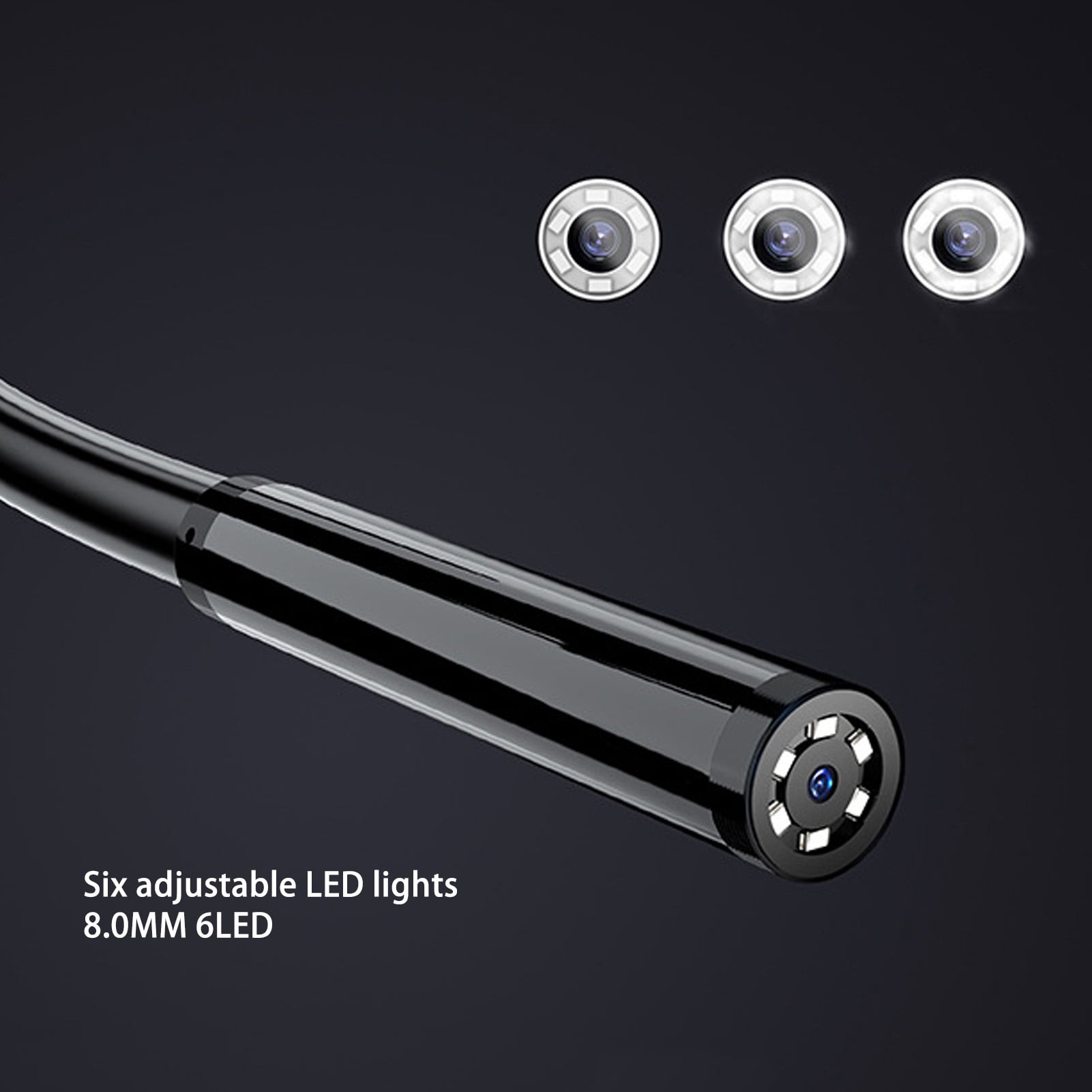 1080P Digital Borescope Inspection Camera,Industrial Endoscope,Endoscope Camera Industrial Endoscope 8mm 1080P HD Digital Borescope Inspection Camera with 2.4 Inch Display Screen