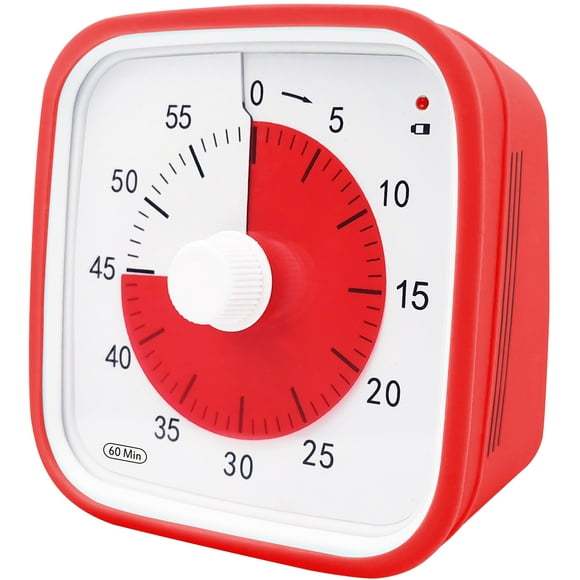 Visual Countdown Timer, Oversize Classroom Visual Timer for Kids and Adults, Durable Mechanical Kitchen Timer Clock