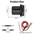 thumbnail image 3 of Type-C PD + USB Charger Socket Adapter Power Outlet For 12V 24V Car Motorcycle, 3 of 11