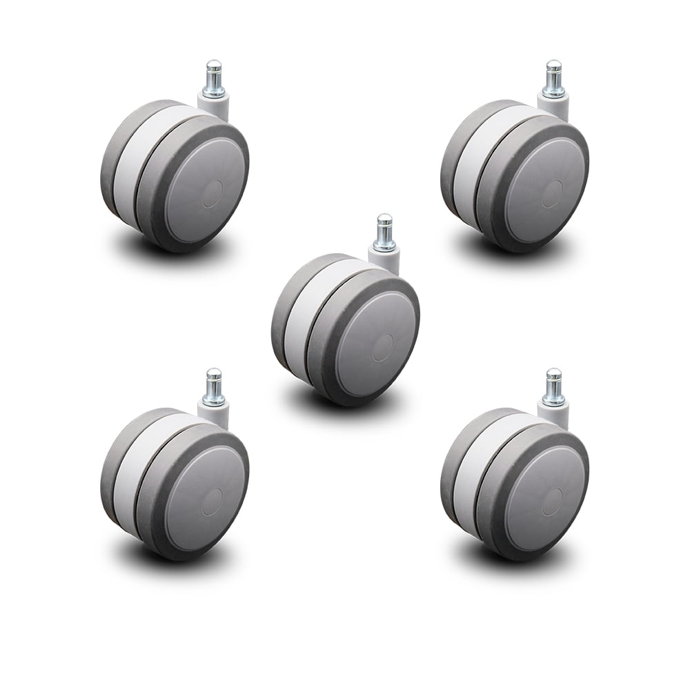 Service Caster Brand 4 Inch Extra Large Office Chair Stem Casters Set
