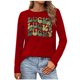 thumbnail image 3 of Uootdi St Patricks Day Long Sleeve Shirts for Women Retro Lucky Clover Tshirt Irish Shamrock Graphic Tee Tops Gift, 3 of 5