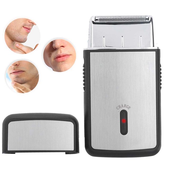 Maquinilla de afeitar eléctrica para hombres, afeitadoras eléctricas recargables para hombres afeitora de barba profesional con cuchilla emergente para patillas para afeitar