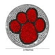 thumbnail image 3 of pstuiky Platillo para coche con diseño de huella de perro universal antideslizante decorativo con aislamiento térmico., 3 of 7