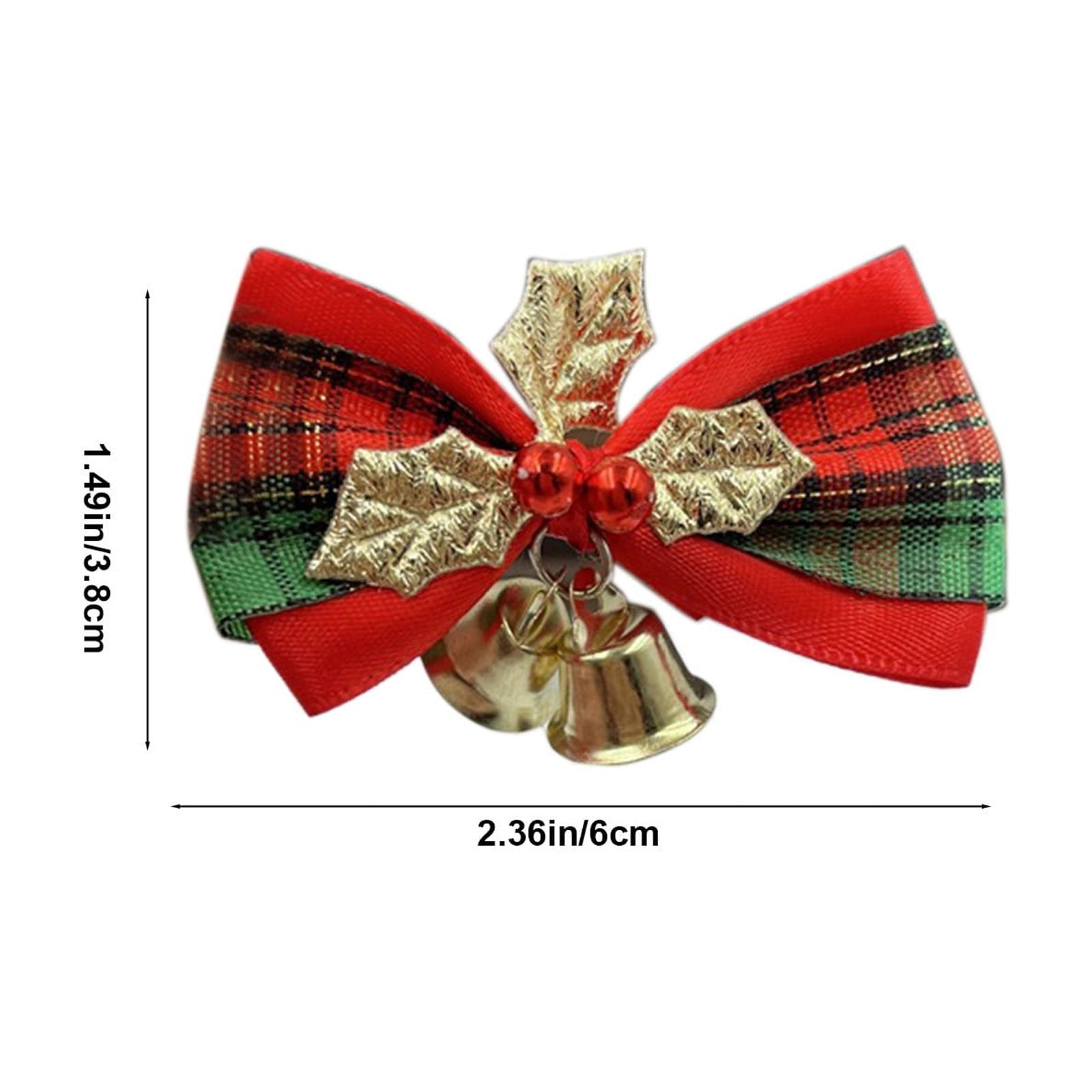 Lot De 20 Nœuds De Noël En Polyester - 7x7,5 Cm, Marron | Décorations Réutilisables Pour Sapin, Couronnes, Cadeaux, Mariages - 11