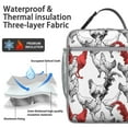 thumbnail image 2 of Chickens Insulated Lunch Box Women Reusable Lunch Tote Bag with Side Pocket Lunchbox School Beach, 2 of 6
