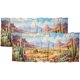 thumbnail image 1 of Cortinas térmicas con diseño de cactus, con diseño de acuarela, flores silvestres, suculentas y tropicales, para dormitorio, sala de estar, comedor, 54 x 18 pulgadas, 2 paneles, 1 of 6