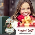 thumbnail image 7 of Matashi Carousel Faberge Egg Music Box Plays Swan Lake with Flowers and Silver Accent,Elegant Table Top Ornament w/, 7 of 7