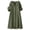 Army Green, variant on Womens Button down Dress Linen Maxi Dress 2026 Summer Solid Color Short Sleeve V Neck Breathable Regular Fit Dress Women with Pockets Basic for Business and Casual S-2XL