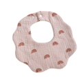 thumbnail image 5 of Paquete de 2 baberos de algodón orgánico con rotación de 360°, baberos de muselina para recién nacidos y baberos unisex para bebés, ajustables con broches, súper suaves, 5 of 5