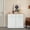 White, variant on GAZHOME Kitchen Trash Can Cabinet, Double Tilt Out 20 Gallon Garbage Cans Cabinet, White