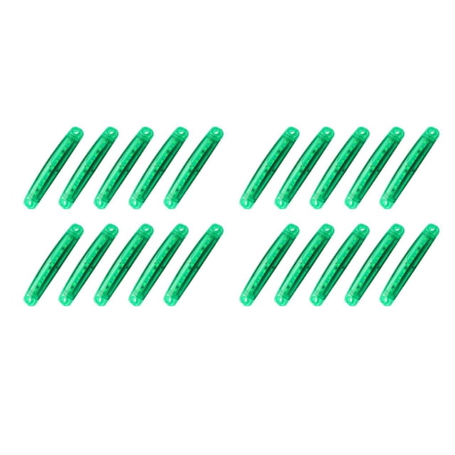 Kenally 10X Luz indicadora Lámpara lateral Suministros para automóviles Instalación práctica multicolor Mantenga las luces de señal Verde 2piezas