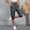 Gray women plus size cargo capri pants a1, variant on Cagogo Women Plus Size Cargo Capri Pants Elastic Waist Casual Cropped Pants with Pockets Travel Work Hiking Summer Loose Fit Trousers, Brown M
