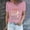 Pink, variant on Royisotas Easter Shirts Rabbit Happy Easter Print Tshirts for Women Summer Crew Neck Short Sleeve Tops