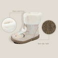 thumbnail image 2 of Berhood Girls Winter Boots Unicorn Snow Boots for Toddler Girls Side Zipper, 2 of 4