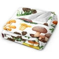 thumbnail image 4 of Couverture Champignon, Couverture Super Douce Espèces Sauvages de la Forêt 100X130Cm, 4 of 7