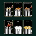 thumbnail image 3 of Stainless Steel Deep Fryer Pan, High Temperature Resistant Portable Mini Metal Fryer Pan, Deep Pot Small Frying Pan with Long Handle for Home, 3 of 7