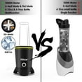 thumbnail image 6 of Hilax Personal Blender,Portable Blender for Shakes and Smoothies Portable Smoothie Blender with 35oz and 14oz Bottles for Kitchen,1200W,BPA Free(Black), 6 of 8