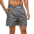 thumbnail image 1 of Floenr Mens Shorts,Men Printing Breathable Lace Waterproof Quarter Pants Beach Shorts Sports Casual Pants, 1 of 4