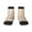 3 Black, variant on Afternoon Tea Pattern Quarter Crew Socks,Toe Seamed Ankle Socks,Cotton Cushioned Breathable Athletic Crew Sports Socks