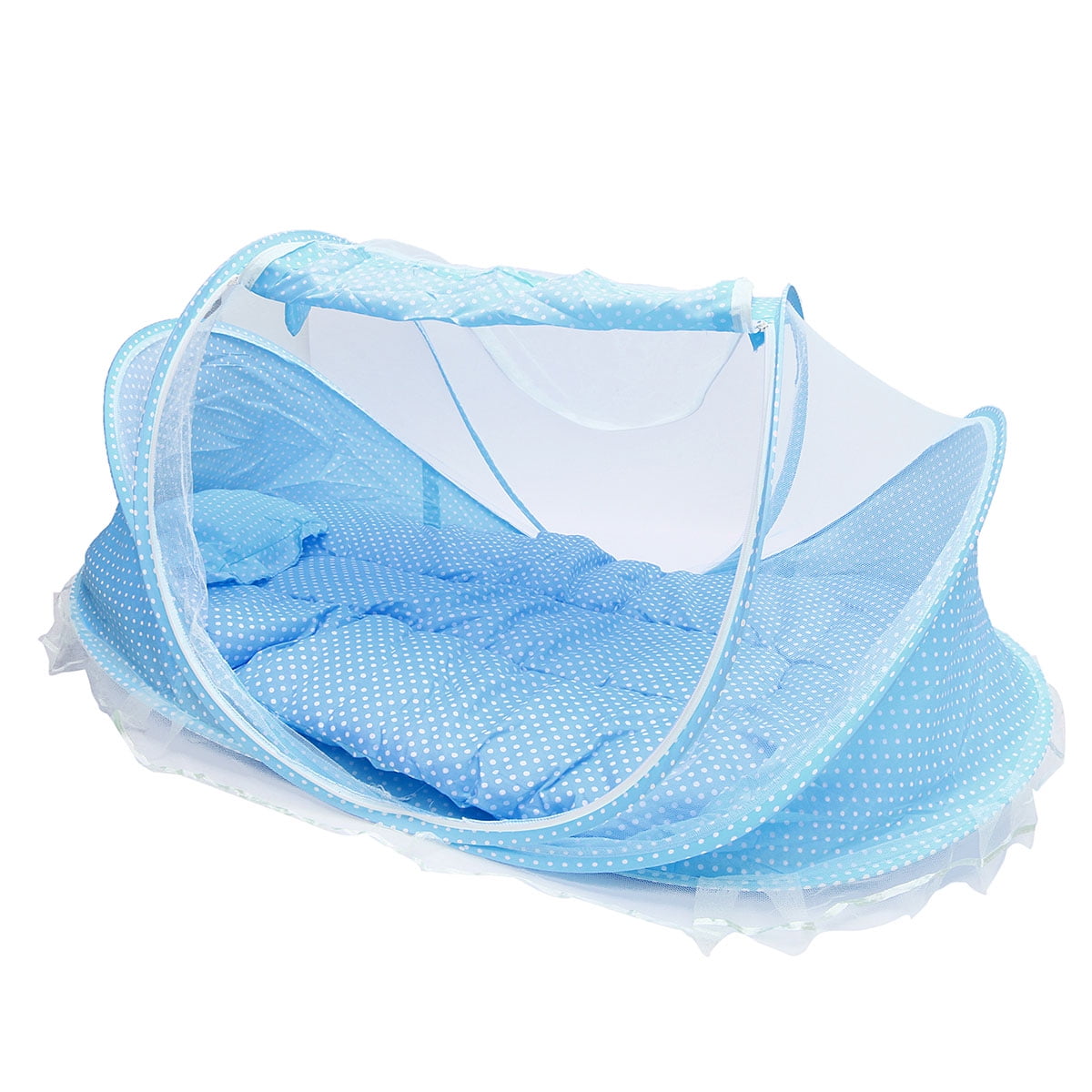 Foldable Infant Baby Mosquito Net Tent Travel Instant Crib Mattress Bed Pillow 
